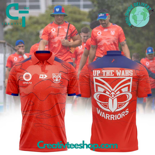 New Zealand Warriors NRL Up The Wahs 2025 Limited Edition Polo Shirt TM - Super Savings When Buying Combo V1