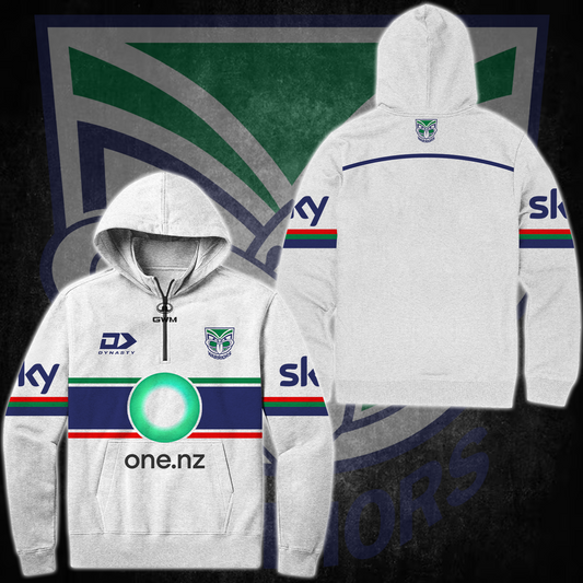 New Zealand Warriors NRL Up The Wahs Limited Edition Quarter Zip Hoodie TM V2