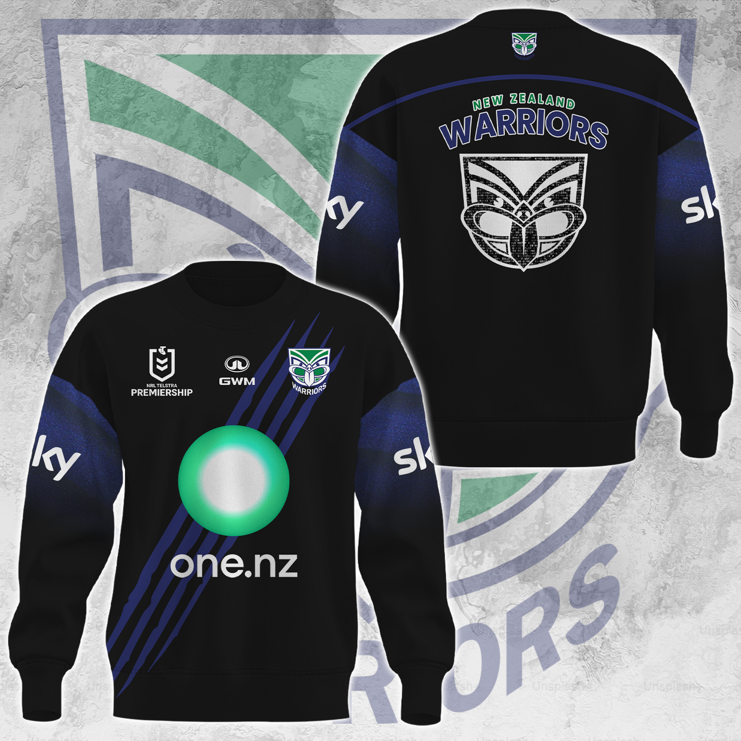 New Zealand Warriors NRL Up The Wahs Limited Edition Sweatshirt TM V1