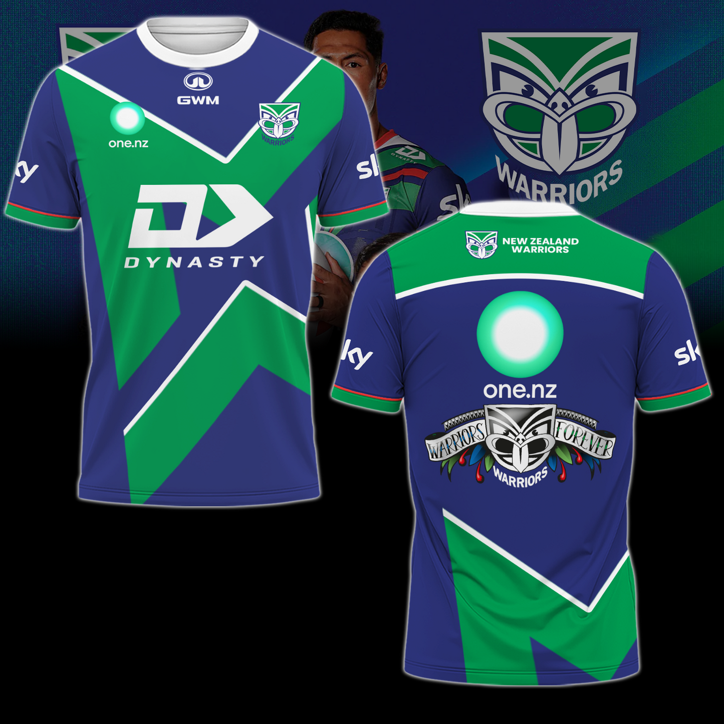 New Zealand Warriors NRL Up The Wahs Limited Edition T-Shirt TM - You will save more when you buy the clothes and hat combo V1