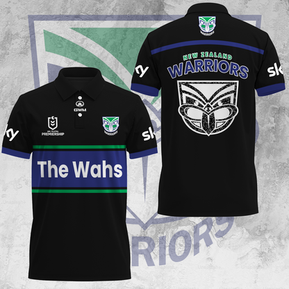 New Zealand Warriors NRL Up The Wahs Special Edition Polo Shirt TM - Super Savings When Buying Combo V1