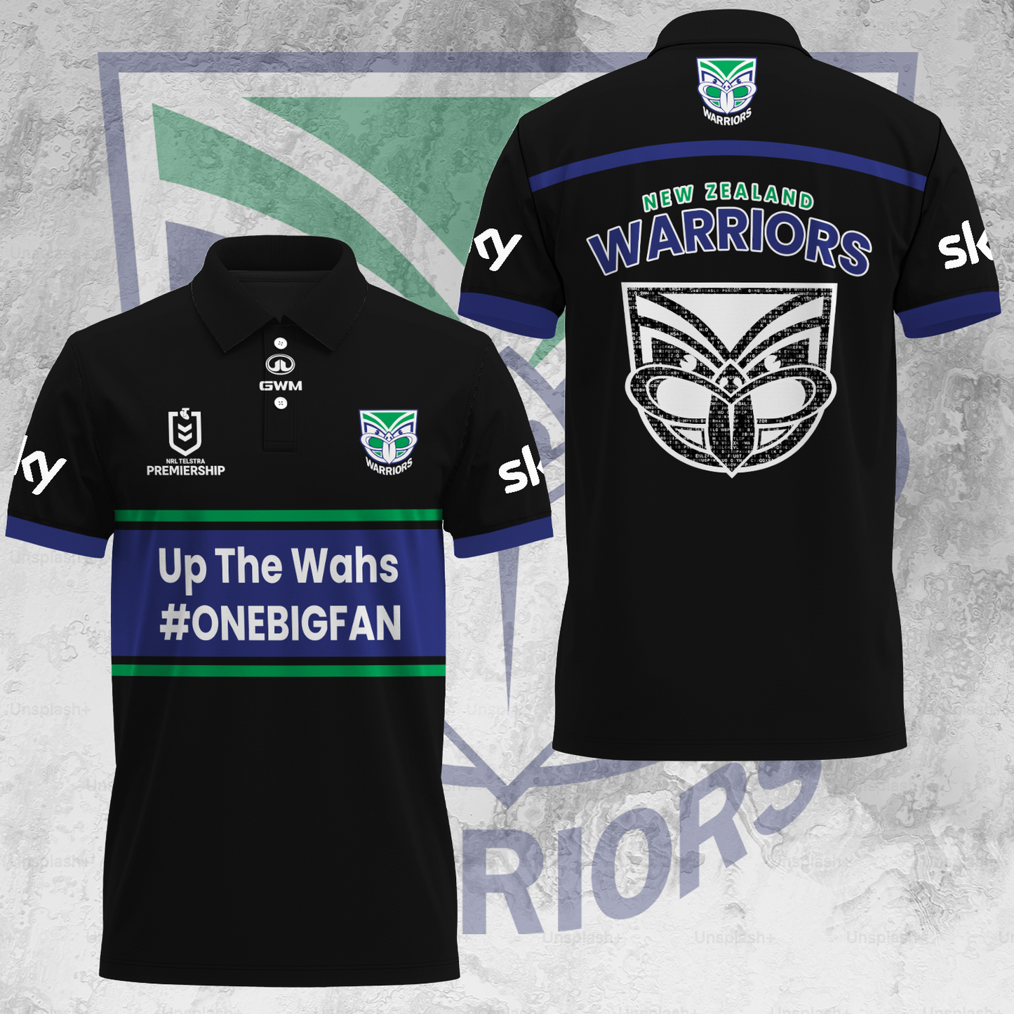 New Zealand Warriors NRL Up The Wahs Special Edition Polo Shirt TM - Super Savings When Buying Combo V4