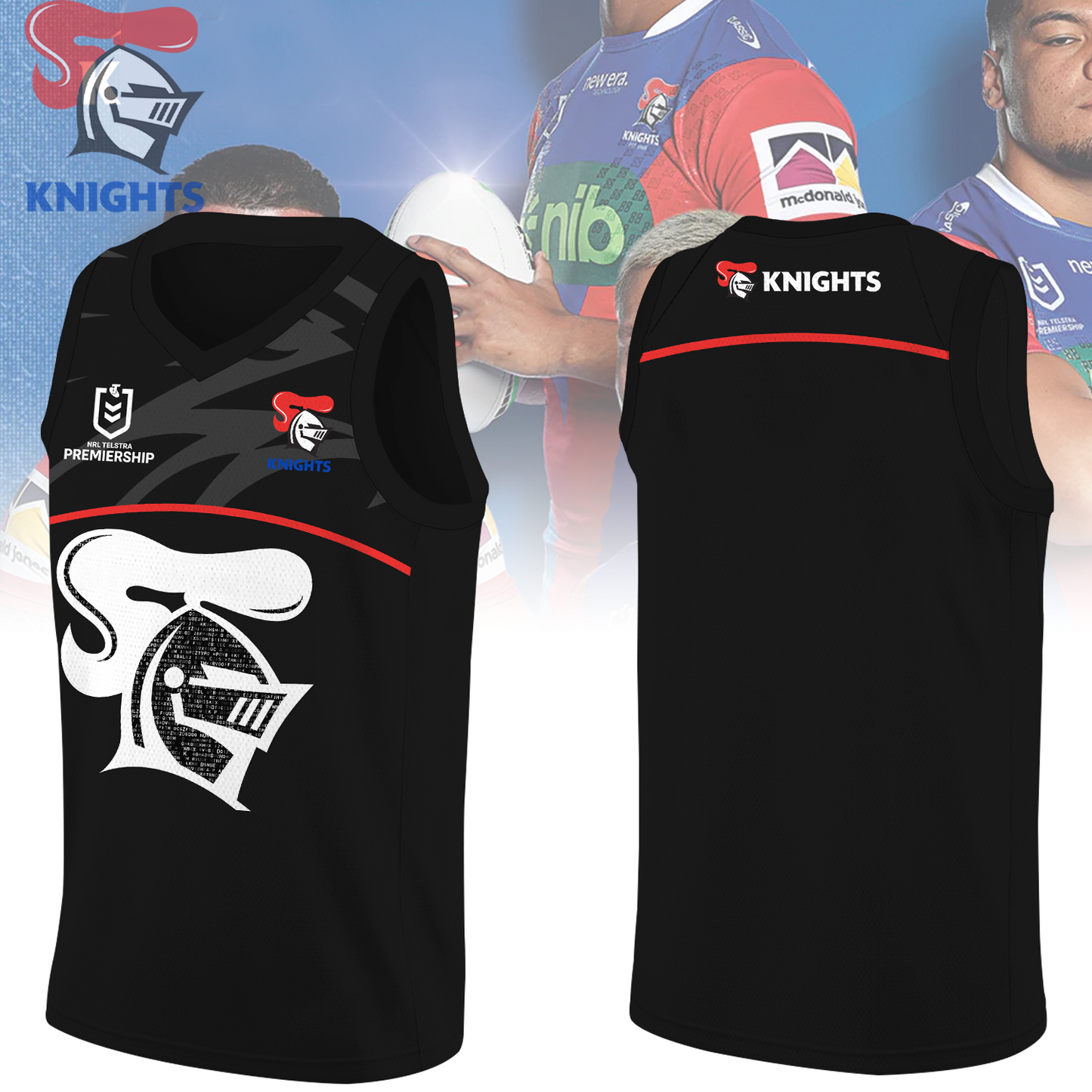 Newcastle Knights NRL 2025 Limited Edition BK Jersey TM V2