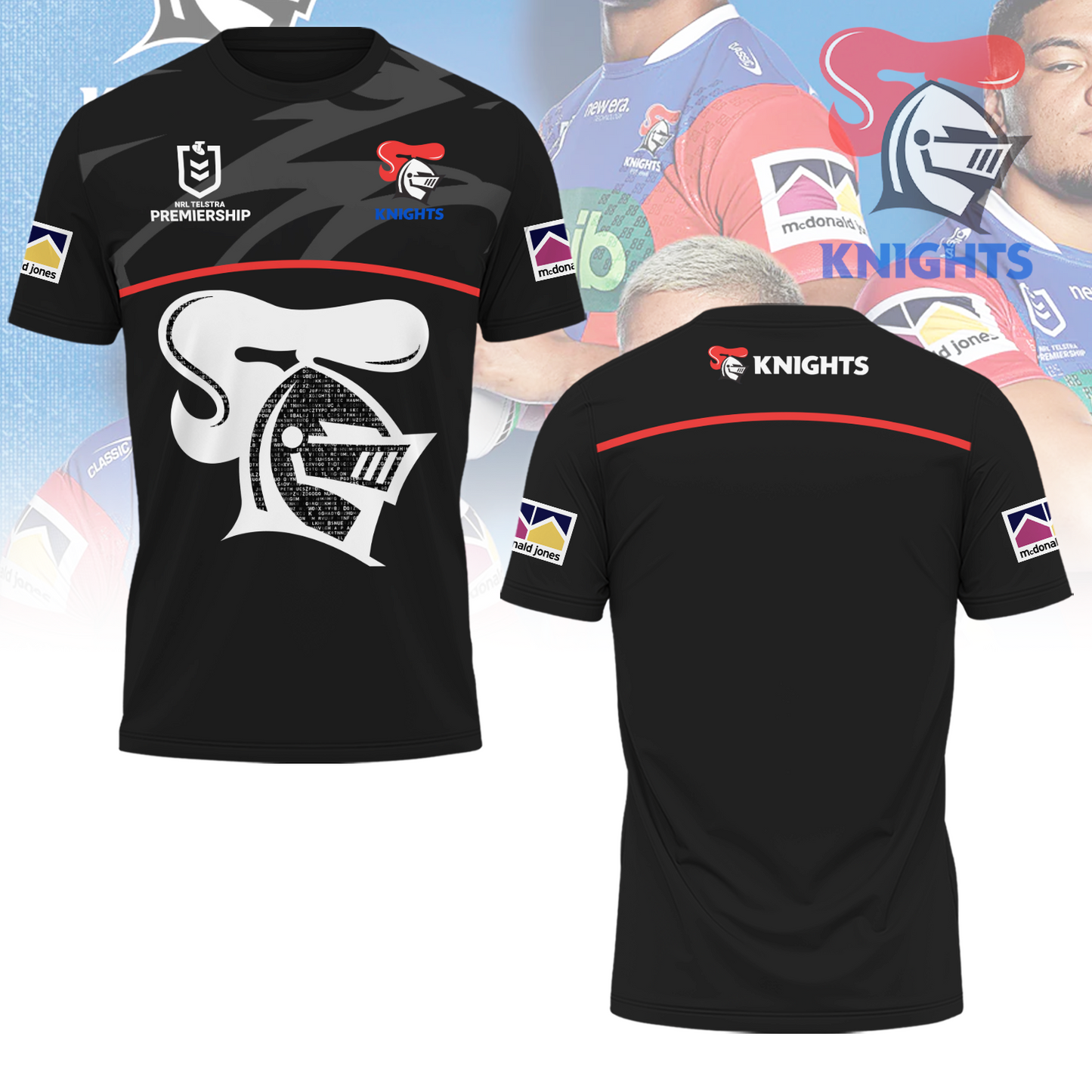 Newcastle Knights NRL 2025 Limited Edition T-Shirt TM V2