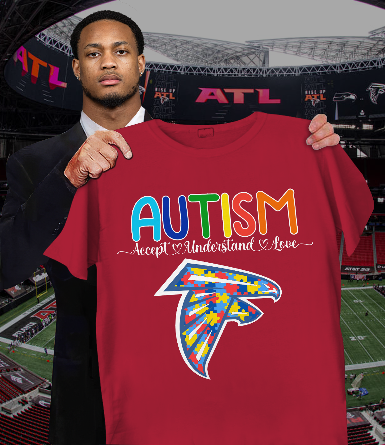 NFL Atlanta Falcons Support Autism Shirt