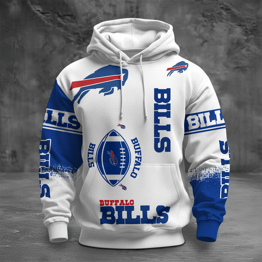 NFL BB Unisex Printed Hoodie - Bold Zip Up Sweatshirt for Fans V1 NAK NHM