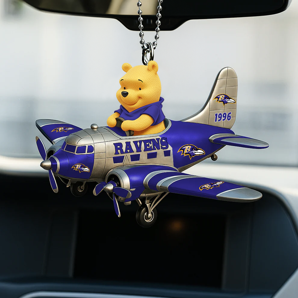 NFL BR x Winnie The PH Premium Car Hanging Ornament DDT NTL
