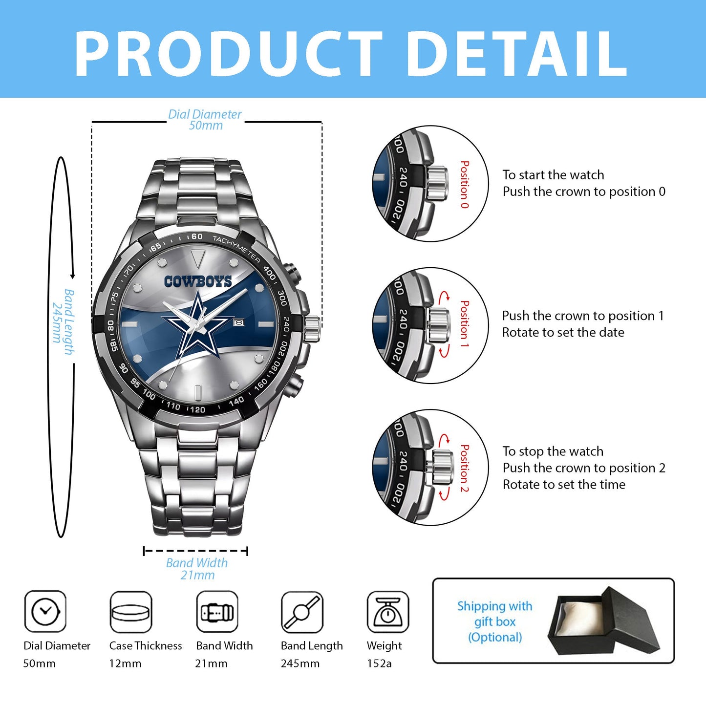 NFL CB - Alloy Men Quartz Watch NDT