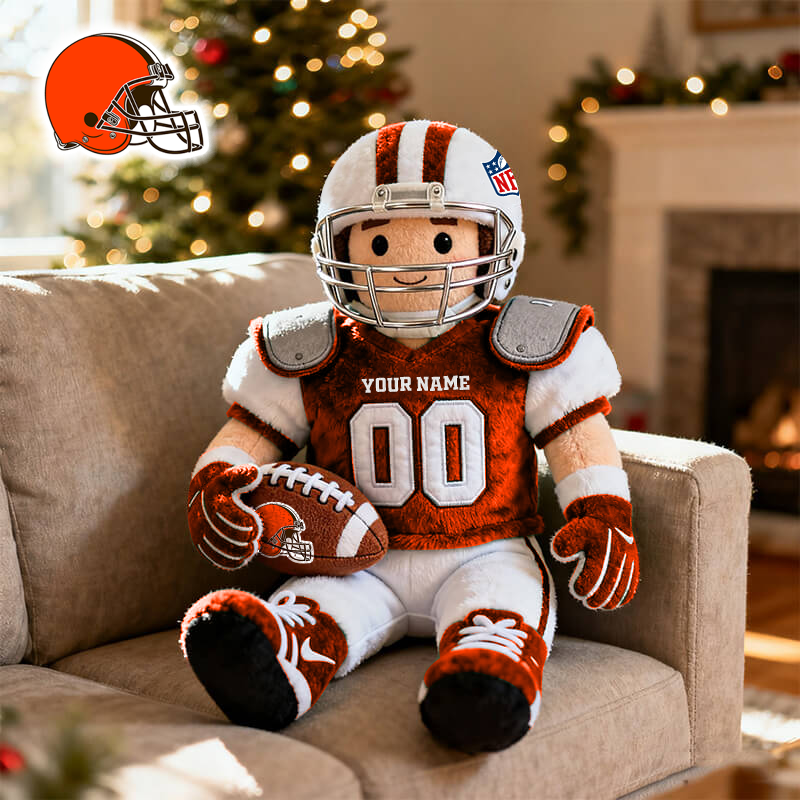 NFL CLE American football character-shaped pillows V1 NAK HLPHUONG