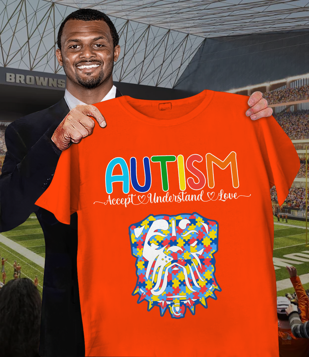NFL Cleveland Browns Support Autism Shirt
