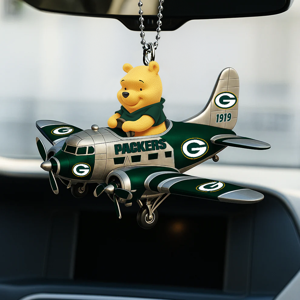 NFL GBP x Winnie The PH Premium Car Hanging Ornament DDT NTL