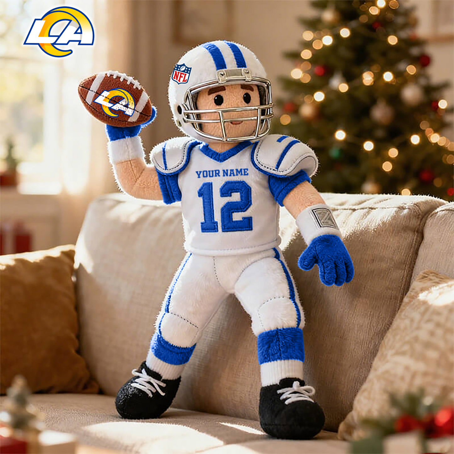 NFL LAR American football character-shaped pillows V1 NAK HLPHUONG