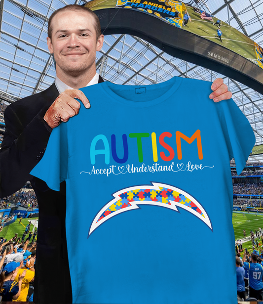 NFL Los Angeles Chargers Support Autism Shirt