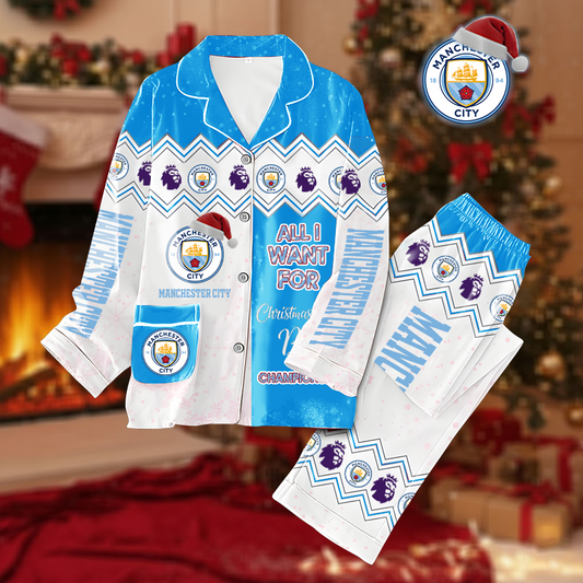 NFL MCI Button Down Pajamas V1 NAK HLPHUONG