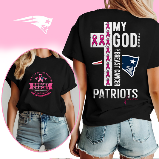 NFL NEP - Breast Cancer My God In Stronger Shirt DDT HLP