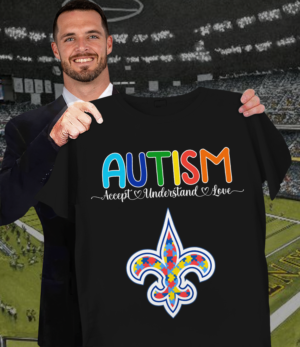 NFL New Orleans Saints Support Autism Shirt