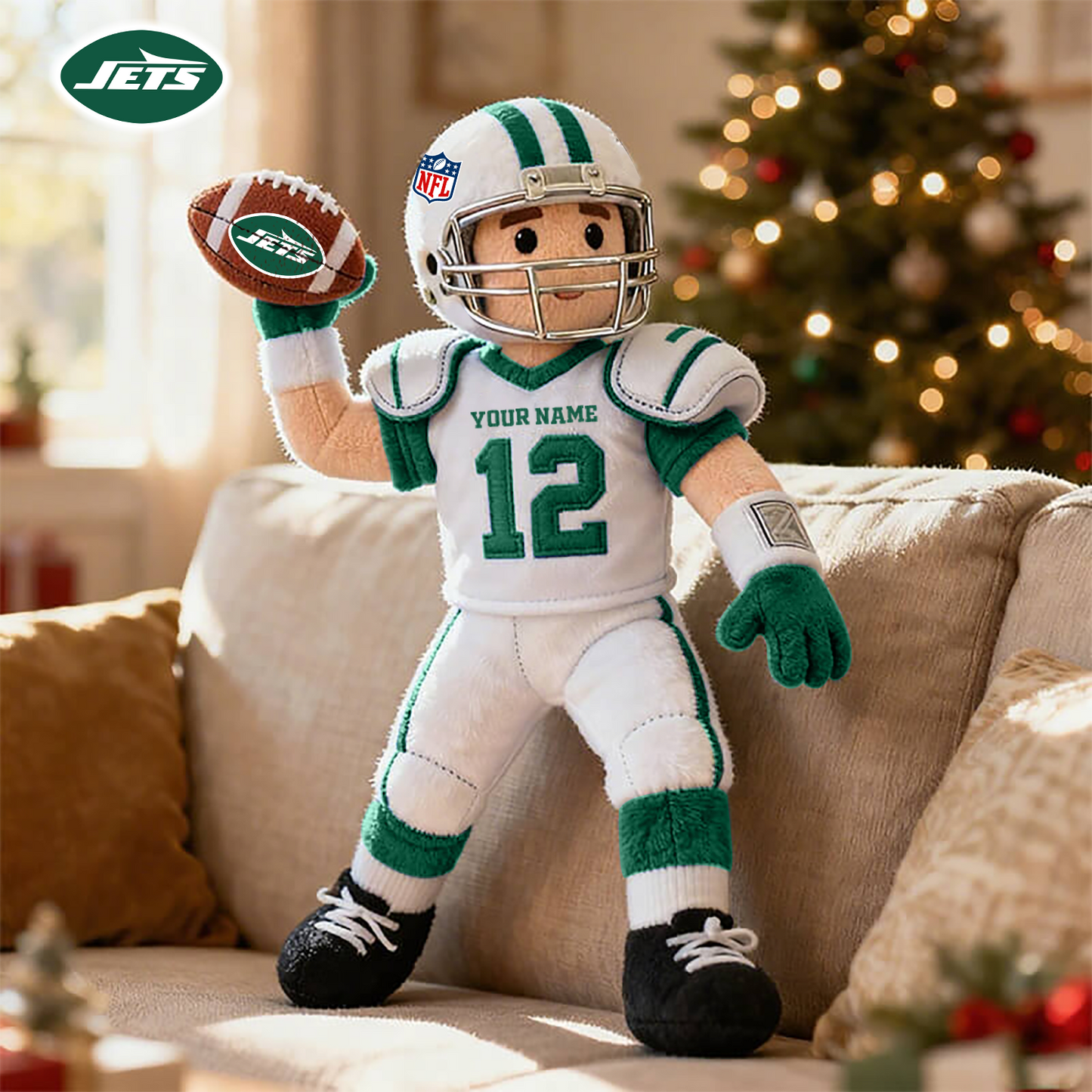 NFL NYJ American football character-shaped pillows V1 NAK HLPHUONG