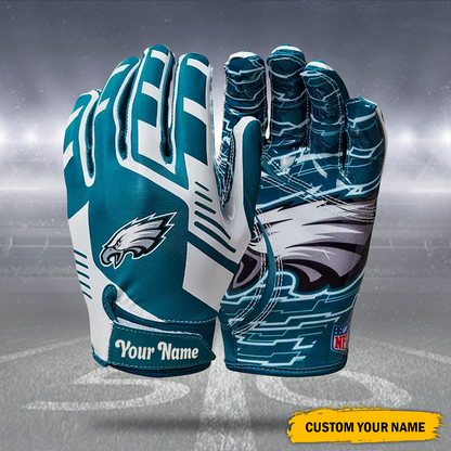 NFL 32 Team Stretch Fit Gloves Custom Name