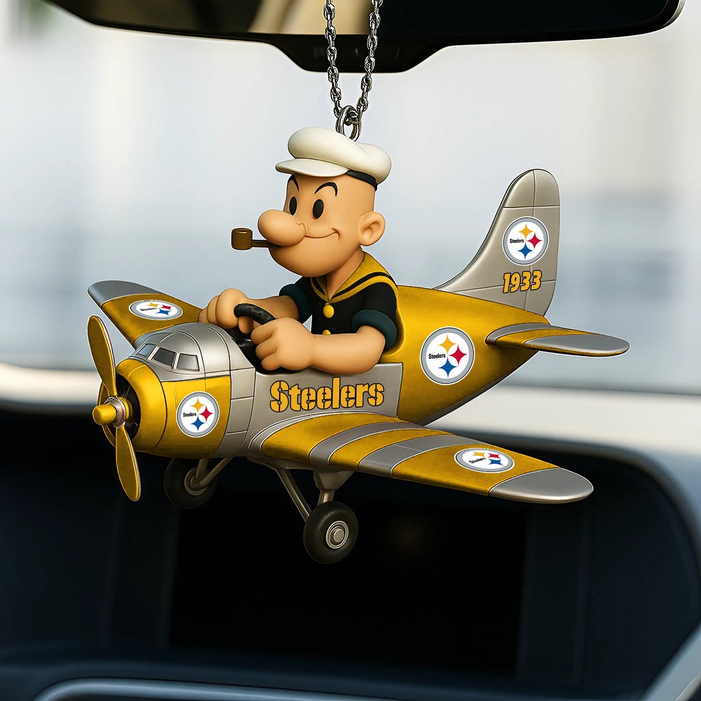 NFL PRENIUM PS X POPEYE CAR ORNAMENT NDT NHM
