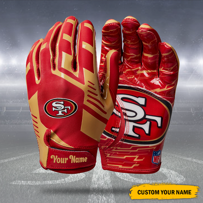 NFL 32 Team Stretch Fit Gloves Custom Name
