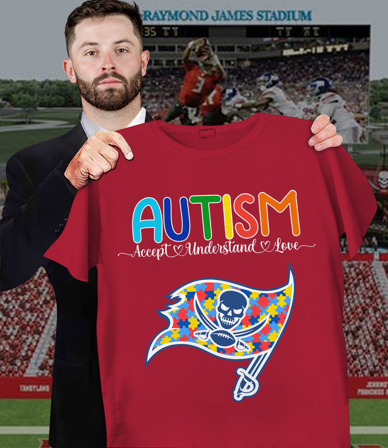 NFL Tampa Bay Buccaneers Support Autism Shirt