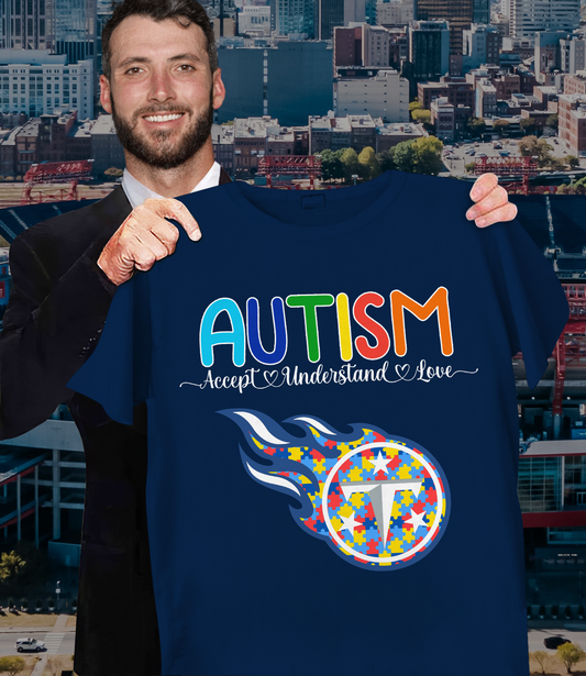 NFL Tennessee Titans Support Autism Shirt