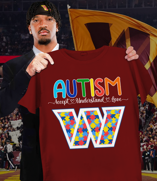 NFL Washington Commanders Support Autism Shirt