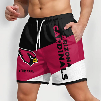 NFL x AC Colorful Men Short Pants Custom Name All Teams Gift For Fans V1 NAK NTL