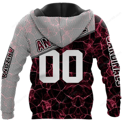 NFL x ARI Electric Marble Personalized Hoodie HLP HLPHUONG