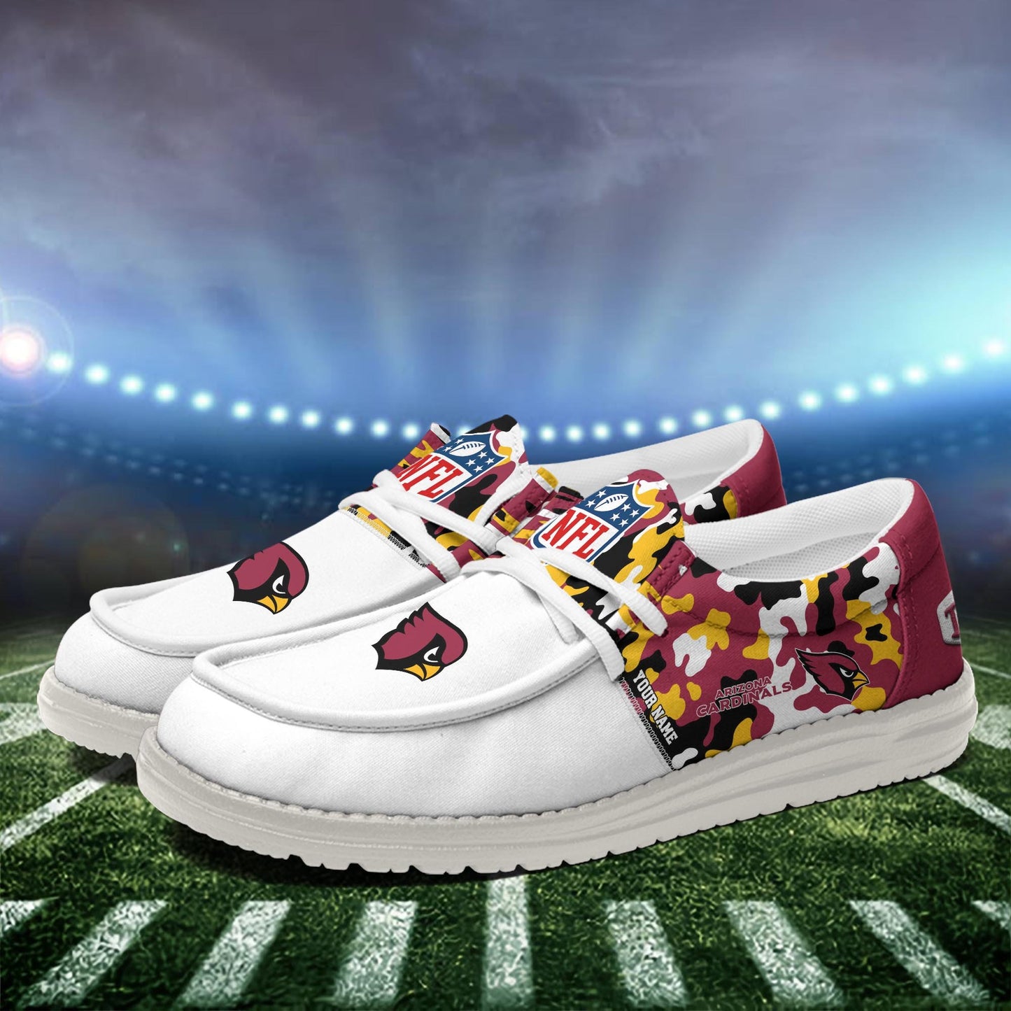 NFL x ARI Personalized Canvas Loafer Shoes HLP