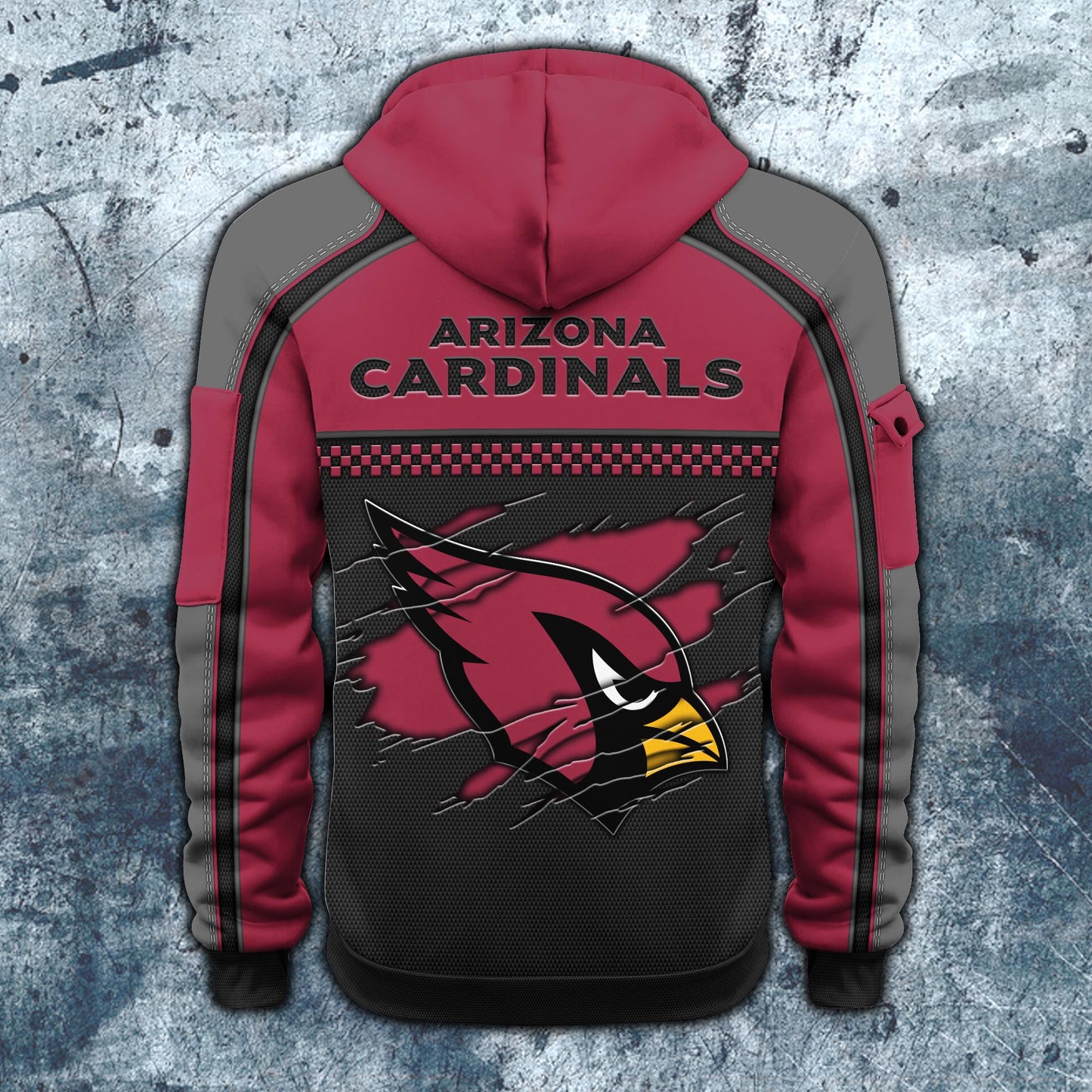 NFL x ARI Personalized Half-zip Hoodie HLP