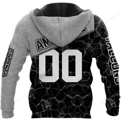 NFL x ATL Electric Marble Personalized Hoodie HLP HLPHUONG