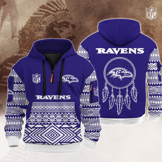NFL x BAL Native Half-zip Hoodie HLP