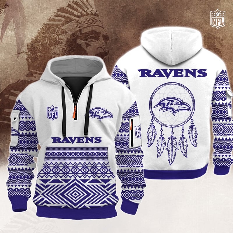 NFL x BAL Native Half-zip Hoodie HLP