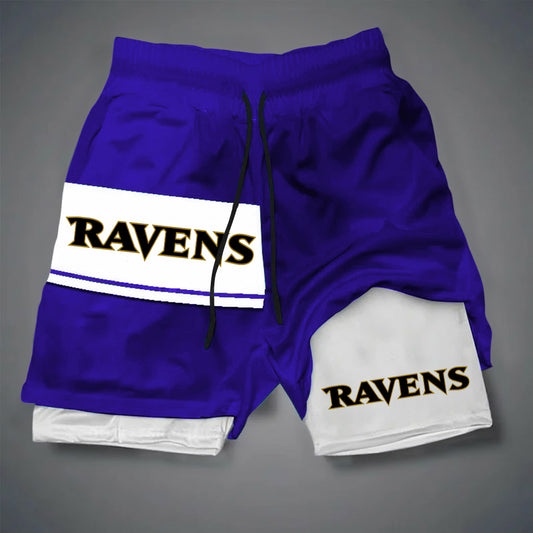 NFL x BAL DOUBLE LAYER SHORTS V1 NAK NHM