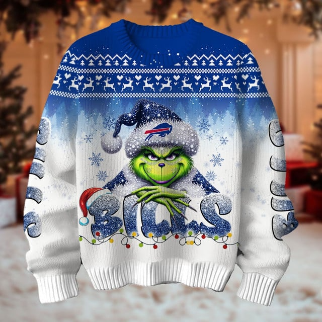 NFL x BB Merry Grinchmas Football Sweater V1 NAK