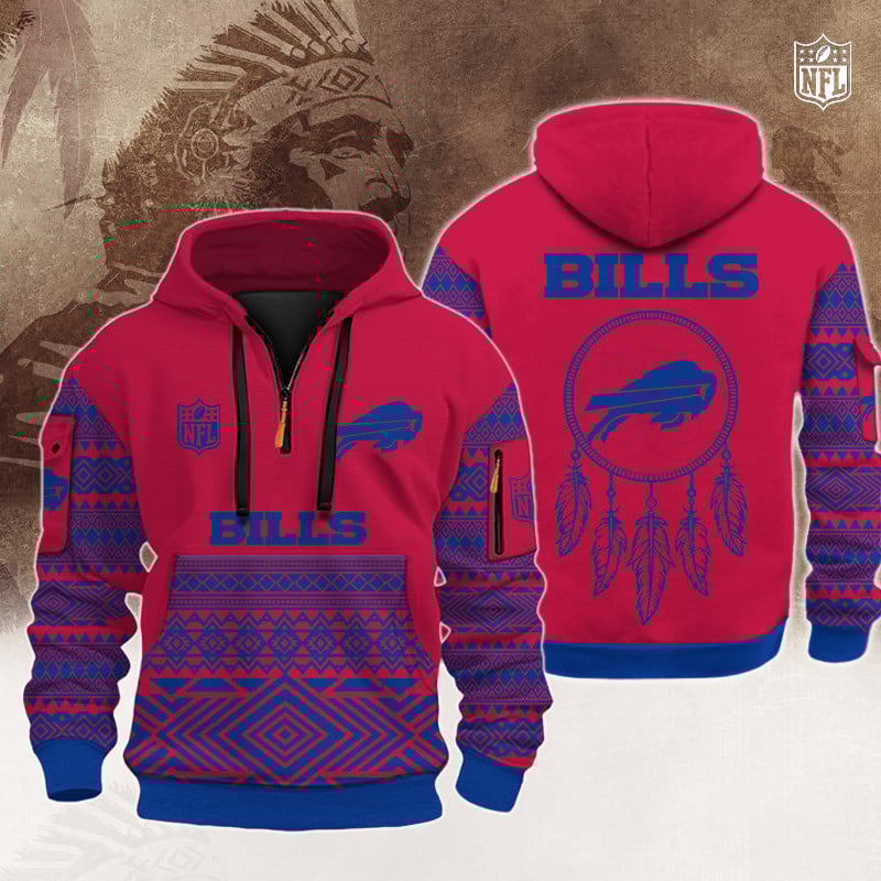 NFL x BUF Native Half-zip Hoodie HLP