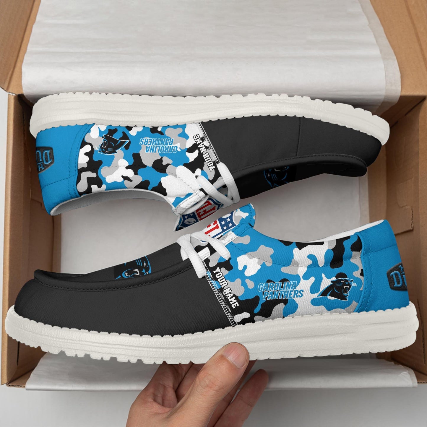 NFL x CAR Personalized Canvas Loafer Shoes HLP