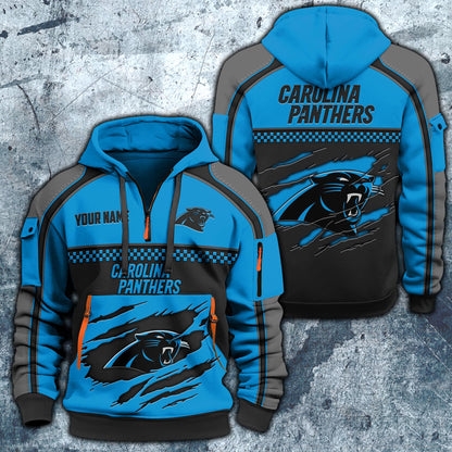 NFL x CAR Personalized Half-zip Hoodie HLP