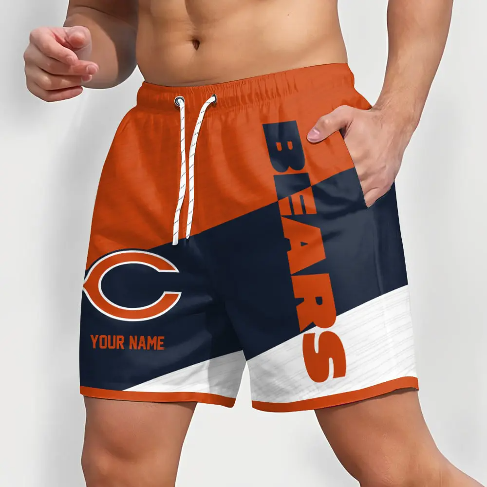 NFL x CB Colorful Men Short Pants Custom Name All Teams Gift For Fans V1 NAK NTL