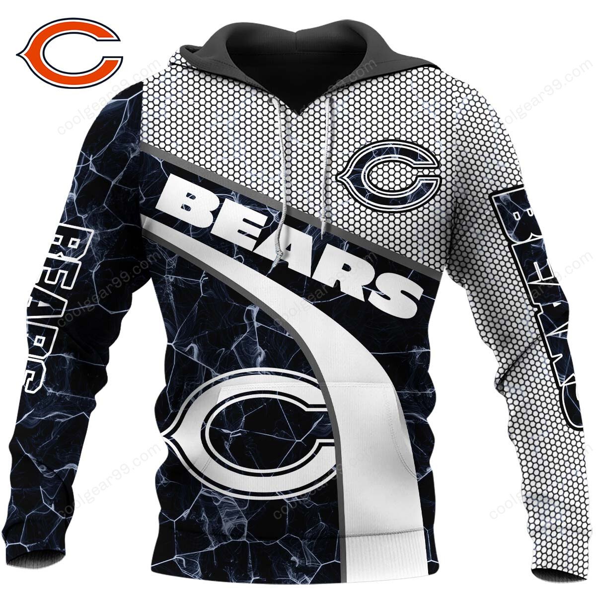 NFL x CHI Electric Marble Personalized Hoodie HLP HLPHUONG