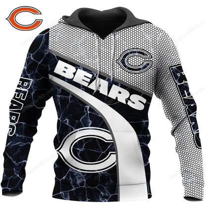 NFL x CHI Electric Marble Personalized Hoodie HLP HLPHUONG