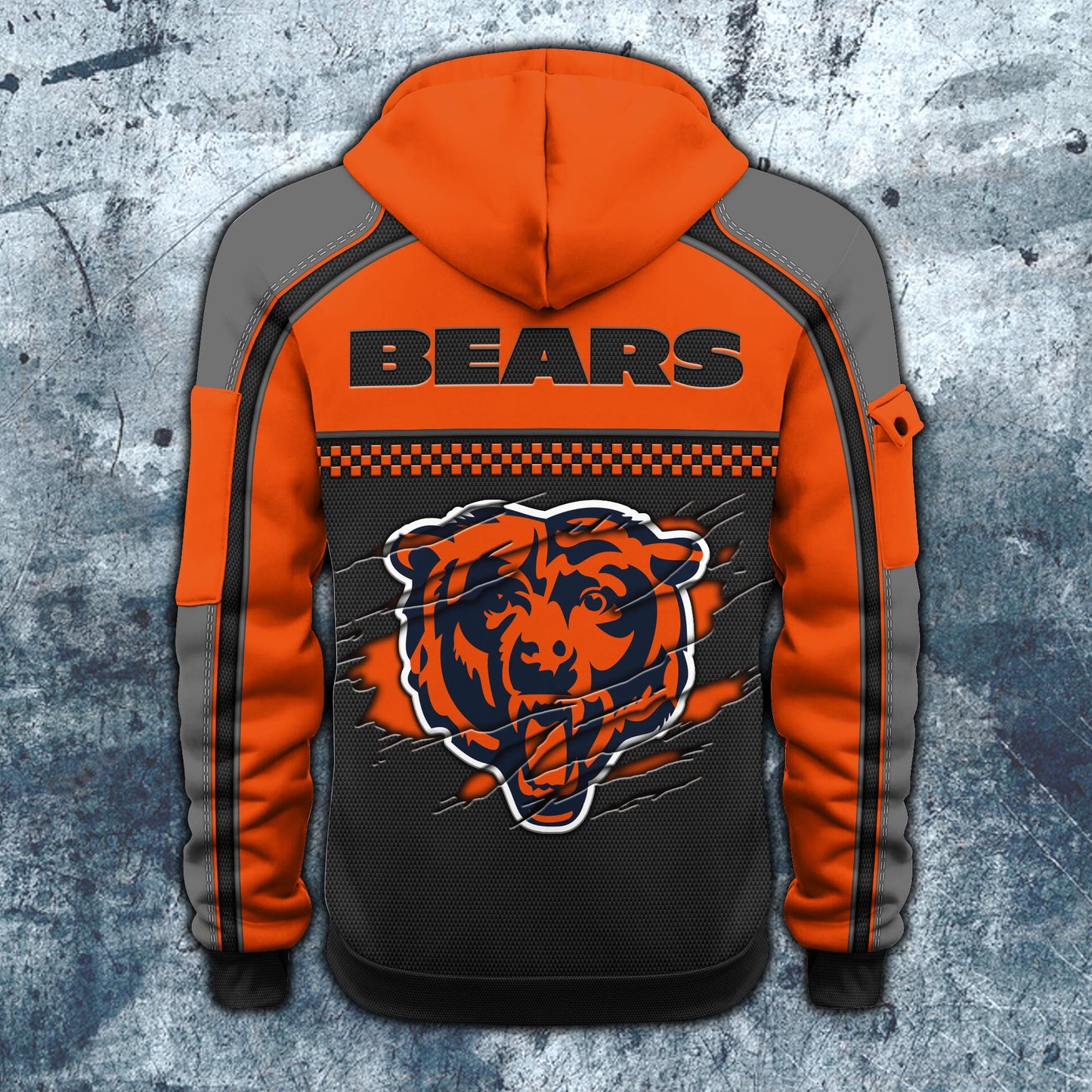 NFL x CHI Personalized Half-zip Hoodie HLP