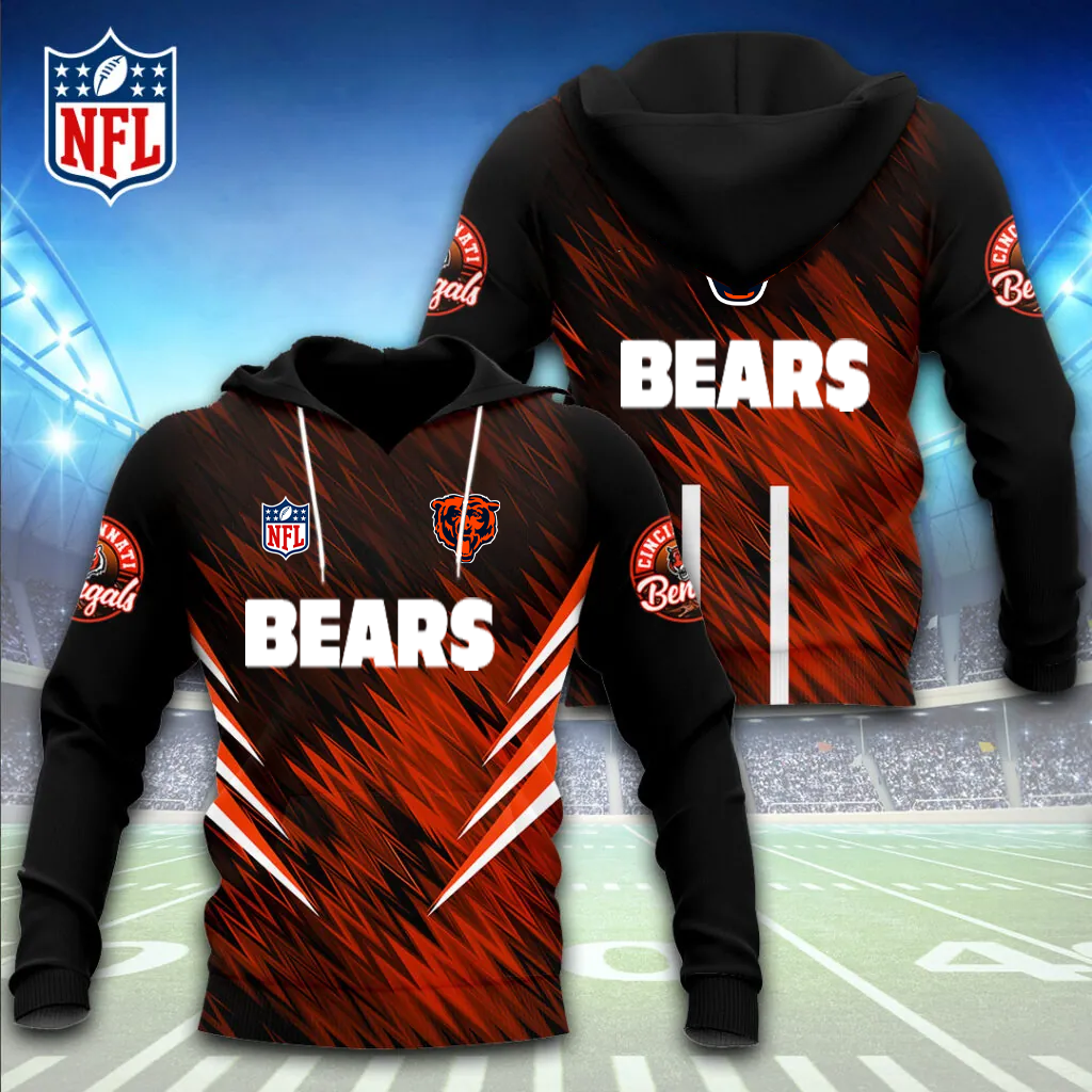 NFL x CHI Premium 3D Shirt DDT HLPHUONG