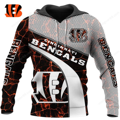 NFL x CIN Electric Marble Personalized Hoodie HLP HLPHUONG