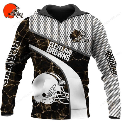 NFL x CLE Electric Marble Personalized Hoodie HLP HLPHUONG