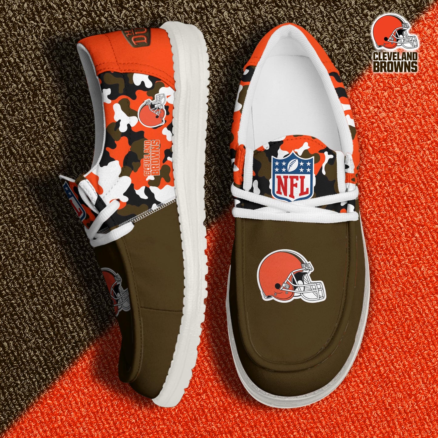 NFL x CLE Personalized Canvas Loafer Shoes HLP