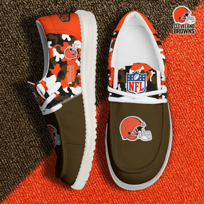 NFL x CLE Personalized Canvas Loafer Shoes HLP