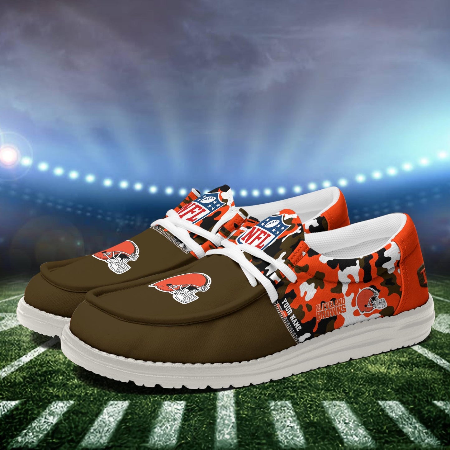 NFL x CLE Personalized Canvas Loafer Shoes HLP