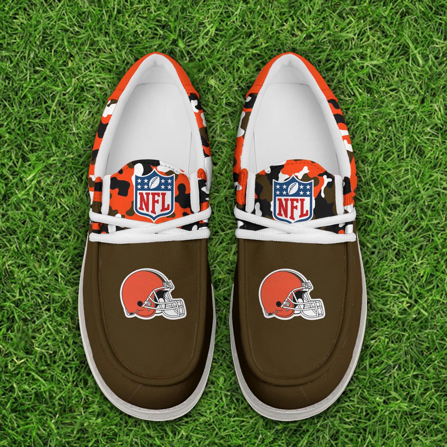 NFL x CLE Personalized Canvas Loafer Shoes HLP
